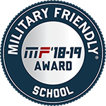 Official Logo for the a Military Friendly School.